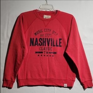 Legacy cropped sweatshirt red-orange Nashville TN casual comfy unisex Y2K